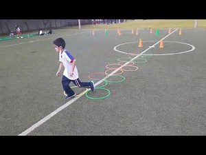 circuito conos,aros y colchonetas.