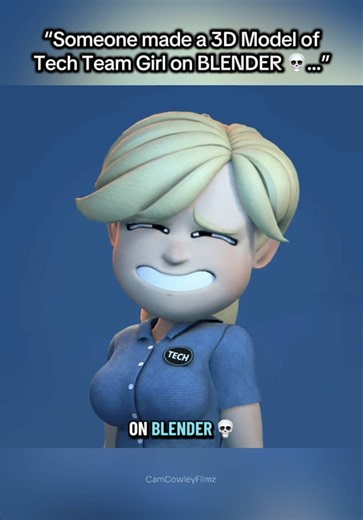 Pandoras Box for Tech Team Girl has OFFICIALLY been Opened 😭💀 | TURN OFF THE WATER - #blender #thebadguys #techteamgirl #animation