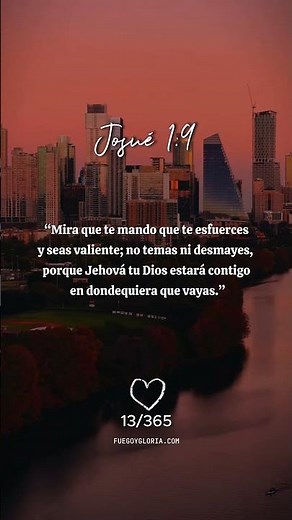 💪 Josué 1:9 | Esfuérzate y Sé Valiente | Dios Está Contigo #biblia