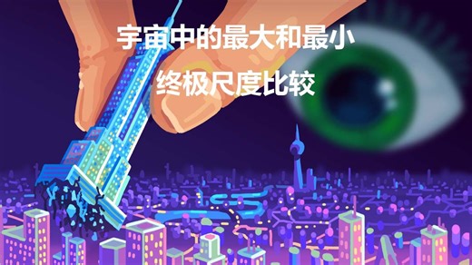 Kurzgesagt科普：宇宙中的最大和最小-终极尺度比较