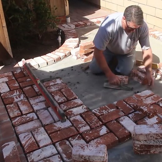 245K views · 1.7K reactions | How to Build a Brick Patio Basket Weave Pattern | DIY & Crafts | Facebook