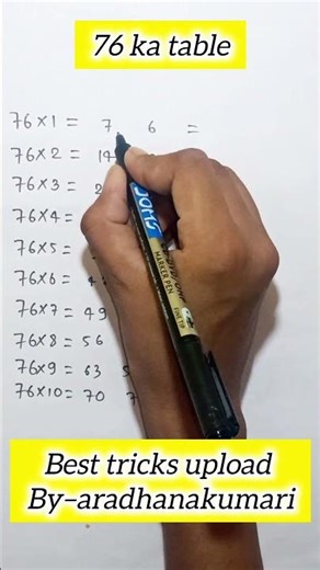 table likhne ka sabse aasan tarika!!!&!!!#shorts#shortsfeed#aradhanakumari#maths#mathstricks#allexam