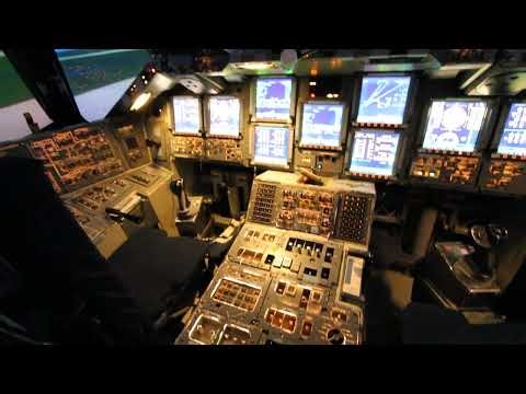 Empty View-Space Shuttle Full Motion Simulator- Jake Garn Mission Simulator and Training Facility