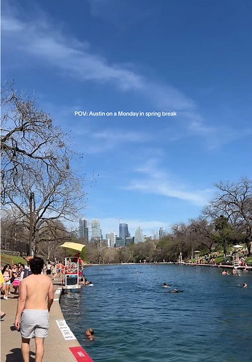 Experience Spring Break in Austin at Barton Springs Pool