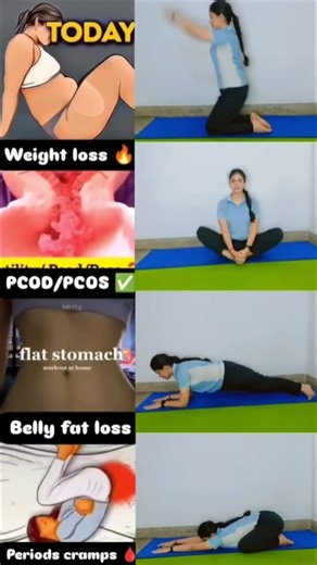 #weightloss #homeworkout #bellyfatworkout #pcod #periods #fatloss #viral