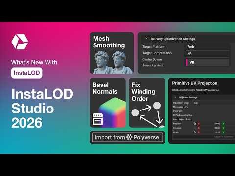 InstaLOD 2026 February Update – Redefining Geometry Optimization for Real-Time 3D