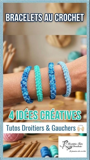 Crée tes propres bracelets au crochet ! Tuto Droitier & Gaucher #crochet #diy