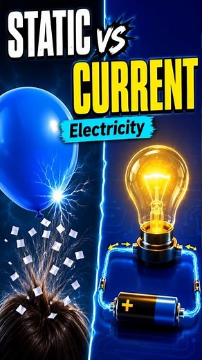 Types of Electricity | Static and Current Electricity | Physics Short