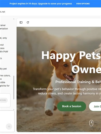 I made this wordpress pet trainer website with AI #wordpressai #websitewithai