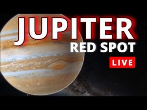 LIVE Jupiter Great Red Spot Through an 8" Telescope