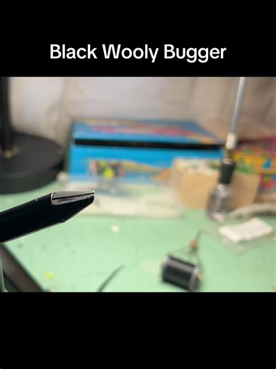 Tying a black wooly bugger. #flytying #flyfishing #flytyingytutorial #woolybugger #troutfly