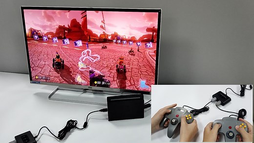 Watch N64 Controller Adapter for Switch/OLED Model & PC on Amazon Live