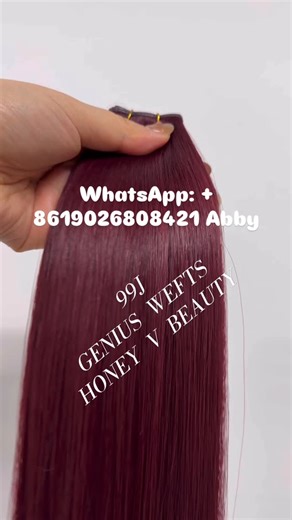 🧵Honey-V Beauty Hair Extensions on Instagram: "For genius wefts Its standard specification is 100g-2wefts 83cm width per weft Accepted customized order as requirements More than 70 colors available in stock Stock hair can be received within 3-5 days. Any requirements recently ?Dear WhatsApp: + 8619026808421 Abby #honeyv #honeyvbeauty #honeyvbeautyhair #honeyvbeautyhairfactory #honeyvbeautyhairextensions geniuswefts handtiedwefts handtiedextensions hybridweft invisiblehairextension handti