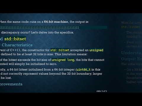 Understanding std::bitset 64 on 32-Bit Machines for uint64_t
