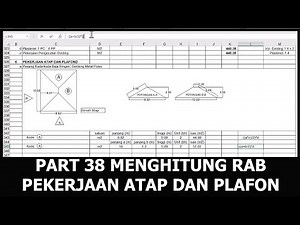 PART 38 MENGHITUNG RAB PEKERJAAN ATAP DAN PLAFON