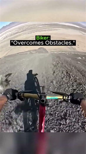 A teen biker descends from a height of 1500 meters