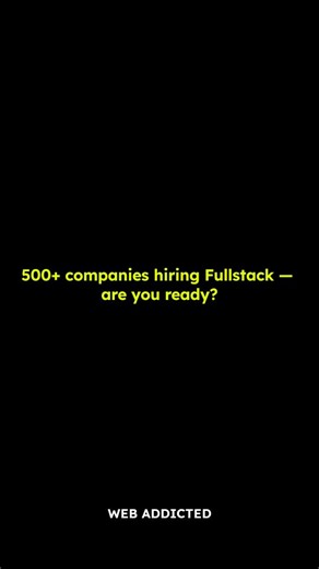 Rahul vaishnav 🧿 on Instagram: "500+ companies hiring full stack 👀💻 2026 belongs to developers who can build end-to-end products — are you one of them? ⚡ High-demand Full Stack skill ⚡ FREE masterclass (Online + Offline) ⚡ Real placement exposure, not theory 📍 Cities covered: Hyderabad | Pune | Noida 📈 500+ hiring partners • 60+ drives • Placement support 👉 Book your FREE demo before seats fill up 💬 Comment “Job” for registration links 📌 Follow webaddicted.in for daily free courses, mast