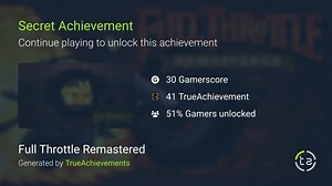 Rabbit Ragu achievement in Full Throttle Remastered