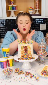 Happy National Sprinkle Day! 🩷🎉 It's a Sprinkle party and every party needs cake with ✨LOTS OF SPRINKLES!✨ Sweet Kate Bakery shows how you can pack all your favorite Wilton sprinkles into your celebration treats from inside to outside and even on top! 🎂 How are YOU celebrating sprinkle day?! | Wilton Cake Decorating