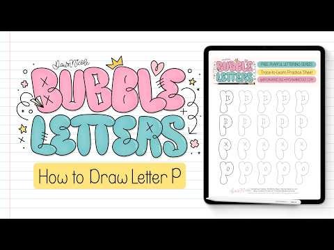 Bubble Letter P (4 Ways + Free Practice Sheet!)