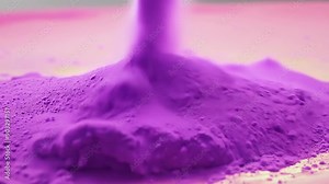 Purple powder explosion, kinetic energy concept Stock Video