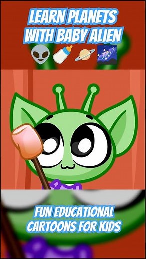 Where's the Real Home of Baby Alien? Learn Planets 🪐🌎 Funny Educational Cartoons for Kids #shorts