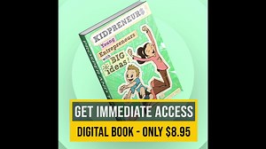 Do you have a 6-12-year-old who would love to learn about starting his/her own business? . Make the most of your child's time at home and take them on a fun journey through entrepreneurship. . Get Kidpreneurs today and join over 200,000 happy parents who have already purchased this award-winning book! . Click the link below and get 30% OFF today! --> https://kidpreneursbook.com/ | KIDPRENEURS