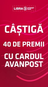 De Sărbători, pune un cadou special sub brad 🎁🎄: participă la concursul ,,Avanpost în mișcare" și poți câștiga premii electrizante ⚡- bicicletă Orbea, ceas Garmin Epix Gen 2, Amazfit GTS 3, Garmin Fenix 6 PRO șiiiiii Amazfit 7. Pentru a participa, este necesar să ai sau să comanzi un card Avanpost și să îl utilizezi ori de câte ori este posibil: fiecare tranzacție înseamnă o șansă în plus de câștig! 😉 Mai multe detalii, aici: https://www.librabank.ro/cardcupremii | Libra Internet Bank