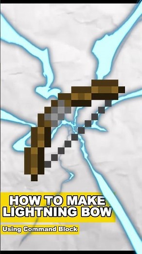 How to make lightning bow without any mods #minecraft