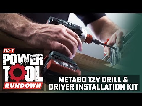 Metabo 12V Drill & Driver Installation Kit | Power Tool Rundown