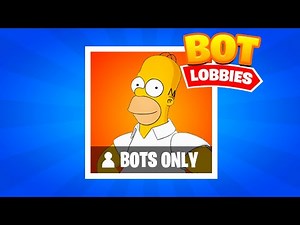 HOW TO GET BOT LOBBIES IN FORTNITE RANKED THE SIMPSONS SEASON!