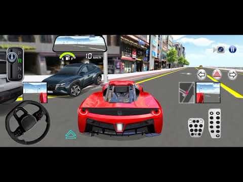 "3D Driving Class 🚘 Ferrari Supercar Drive | Realistic City Driving Gameplay"