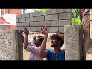 Small Space Cement Compound Wall Making | Concrete Wall Installation
