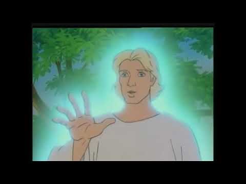 María y el ángel Gabriel para niños.