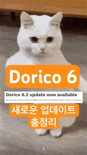 Dorico 6.2 업데이트된 기능 총정리