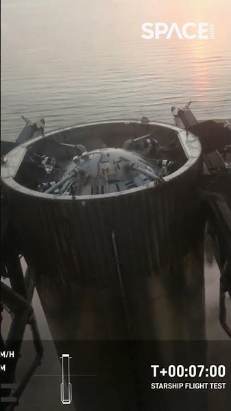 SpaceX Starship booster catch! #space #shorts