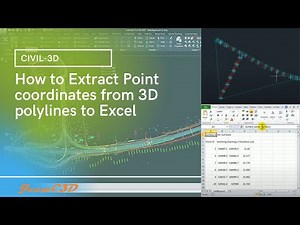 How to Extract Point coordinates from 3D polylines to Excel