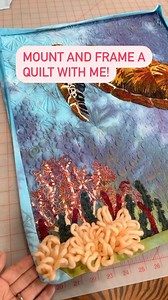 10K views · 128 reactions | I like framing small quilts, particularly...