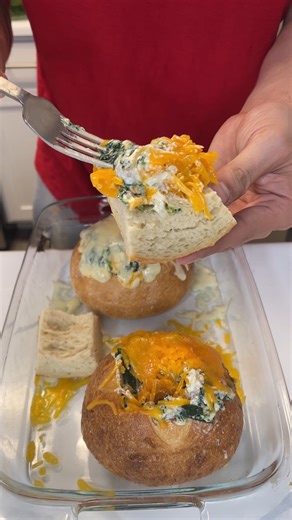 Best appetizer recipe Brian makes a spinach and artichoke dip inside sourdough bread bowls | Brian’s Kitchen