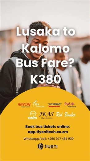 Online Bus Tickets in Zambia | Realtime Bus Fares | Realtime Bus Times - Compare, Book, Pay