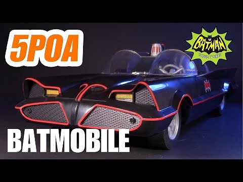 McFarlane Toys Batman Classic TV Series 1966 Retro Batmobile - 5POA Action Figure Vehicle Review