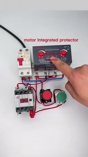 JD-5 motor Integrated protector is suitable for overload and phase-out protection of motor