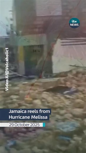 38K views · 2.8K reactions | Hurricane Melissa wreaks havoc on Jamaica #itv #itvnews #hurricanemelissa2025 #melissa #jamaica | ITV News | Facebook