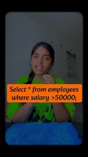 SQL series part1. Where clause in sql. #shorts #viral