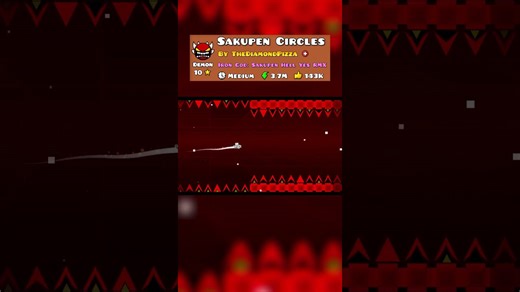Sakupen End | Geometry Dash 2.2 #geometrydash #gd #2point2 #extremedemon #impossible #shorts