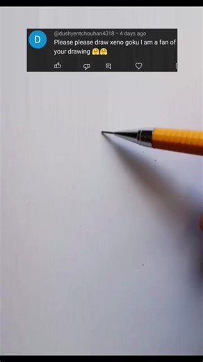 How to draw Xeno Goku #drawing #anime #dragonball #goku