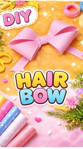 DIY Bow Making Tutorial 🎀 | Easy & Beautiful #Handmade #CraftIdeas #RibbonBow #DIYCrafts #EasyDIY