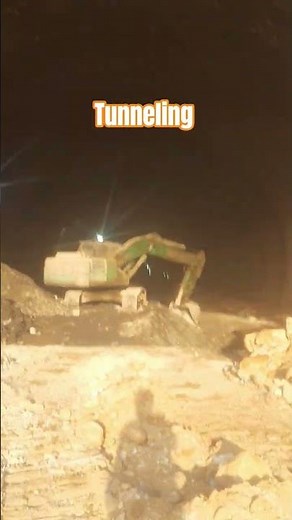Railway Tunneling Excavation Work in Progress | Underground Engineering at Site 🚆⛏️🏗️ #tunnelling
