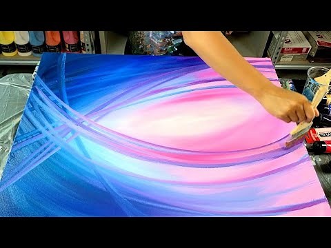 Acrylic Painting - Abstract Demo / Speed Painting / Acrylic Pouring / Modern Art