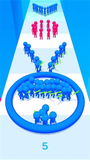 Shield Protect Lvl.7 - Making Blue Stickman Army 🔵🔥 #shorts #games #shieldprotect #gameshorts